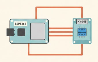 веб-панель температуры и влажности на ESP8266 и KY-015