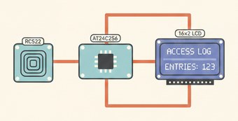 RFID-журнал доступа с EEPROM на RC522 и AT24C256