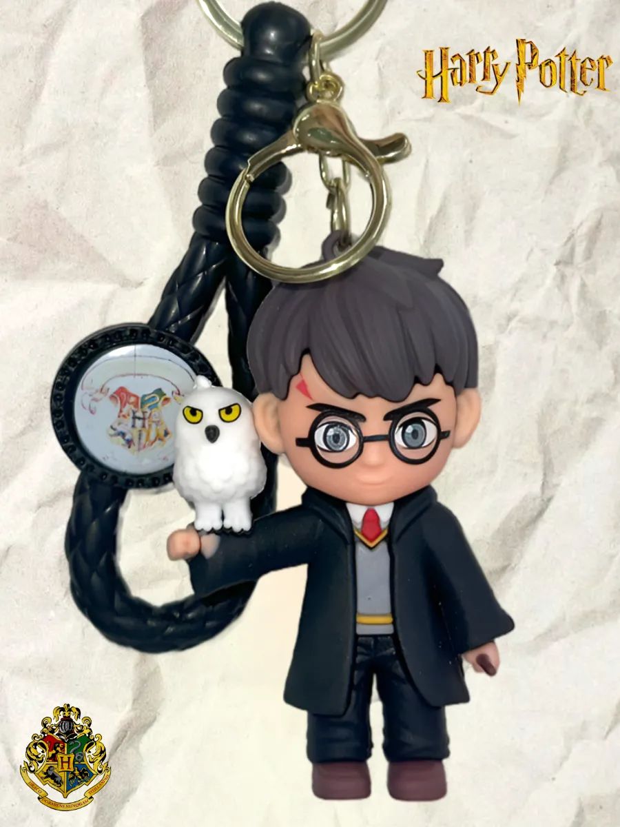 Брелок Гарри Поттер подвеска Гарри с совой картинка №2