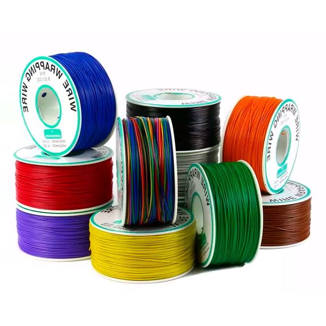 Провод электрический монтажный, 30AWG, 0.06 кв.мм черный картинка №2