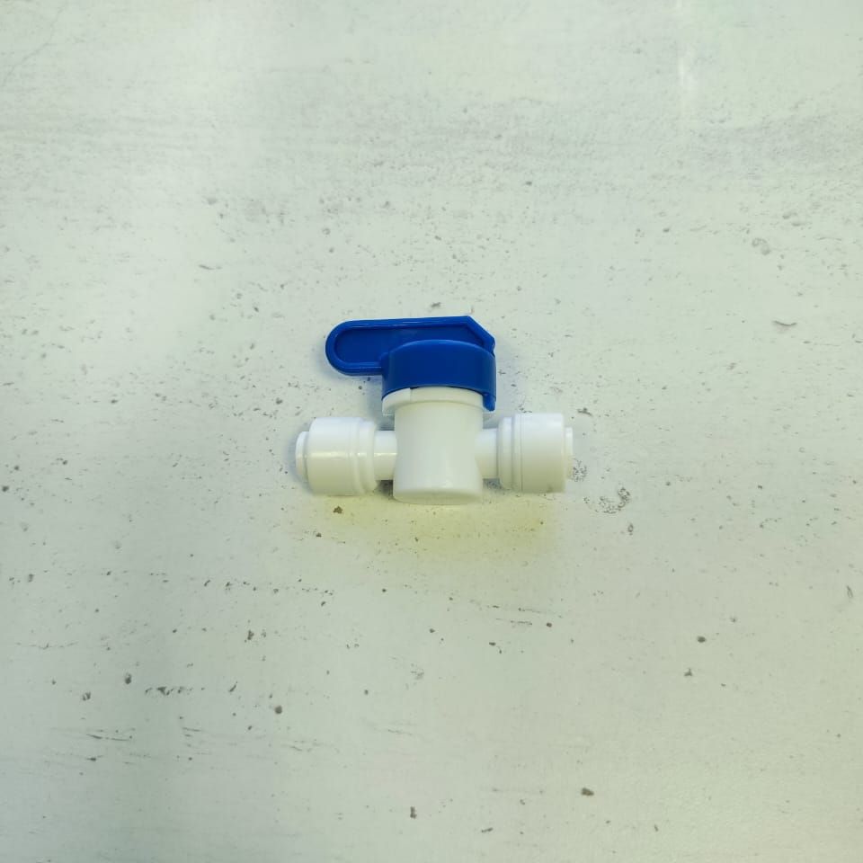Кран переходник прямой 1/4" трубка - 1/4" трубка (фитинги съемные для осмоса и фильтра) картинка №2