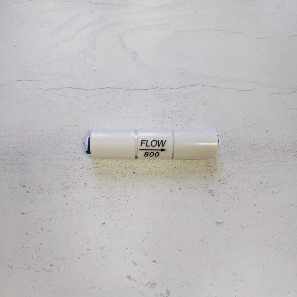 Ограничитель потока flow 800мл 1/4" трубка - 1/4" трубка (фитинги съемные для осмоса и фильтра) картинка №2