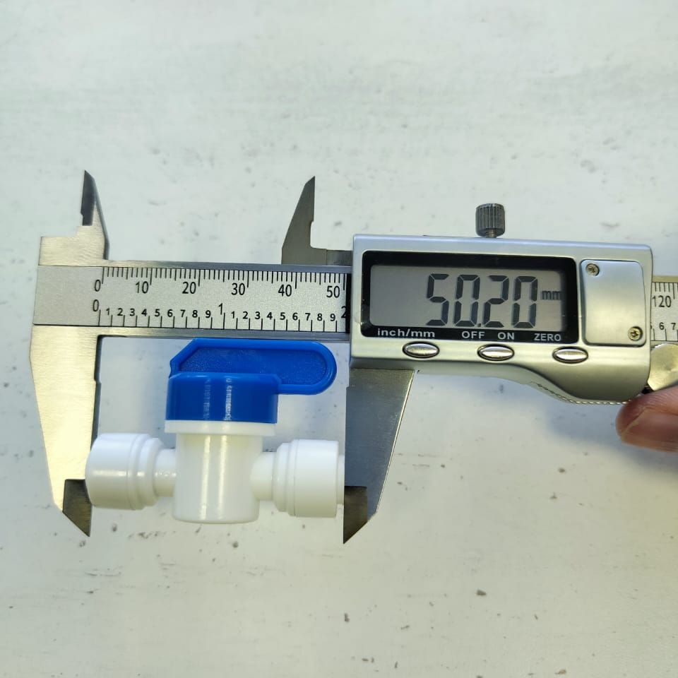 Кран переходник прямой 1/4" трубка - 1/4" трубка кронштейн (фитинги съемные для осмоса и фильтра) картинка №2