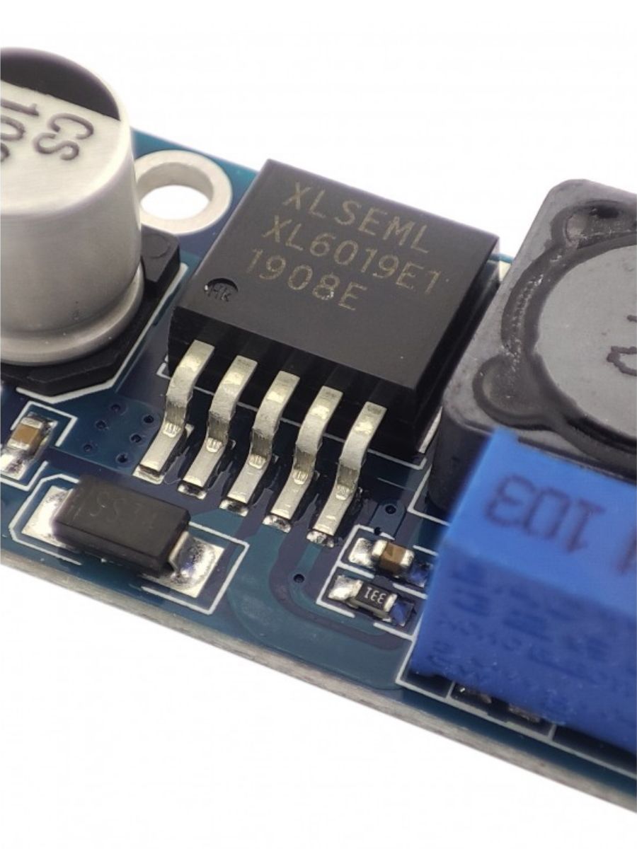 Повышающий Модуль питания с регулируемой выходной мощностью XL6019 картинка №2