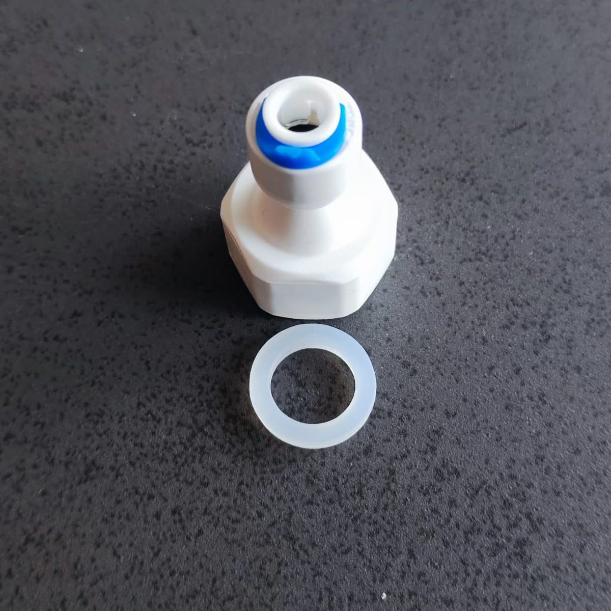 Фитинг переходник прямой 1/4" трубка - 1/2" внутренняя резьба (фитинги съемные для осмоса и фильтра) картинка №2
