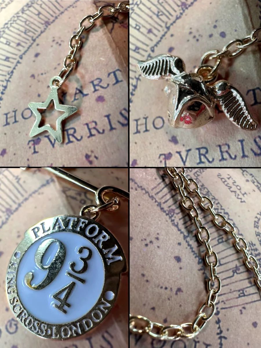 Булавка Гарри Поттер брошь с подвесками картинка №2