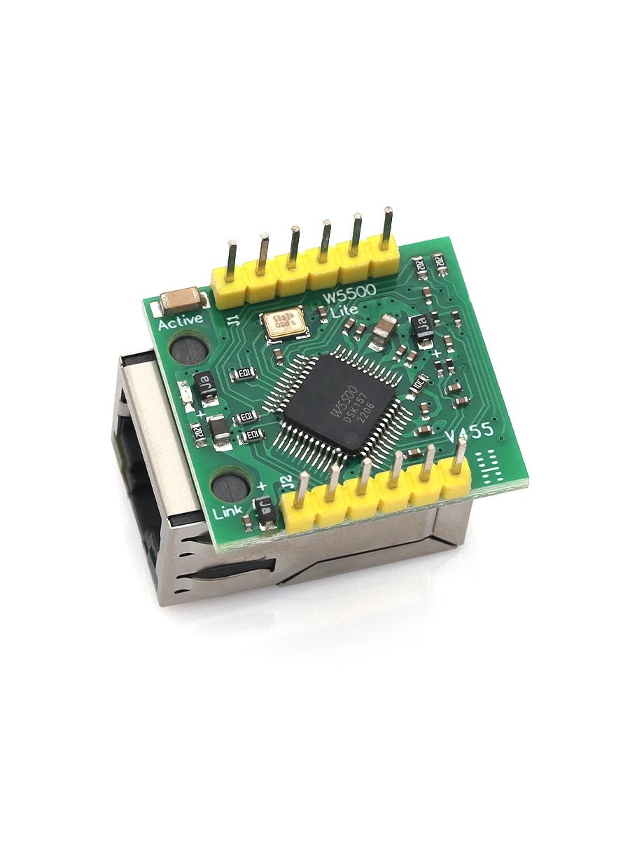 W5500 Ethernet модуль с RJ45 для микроконтроллеров картинка №2