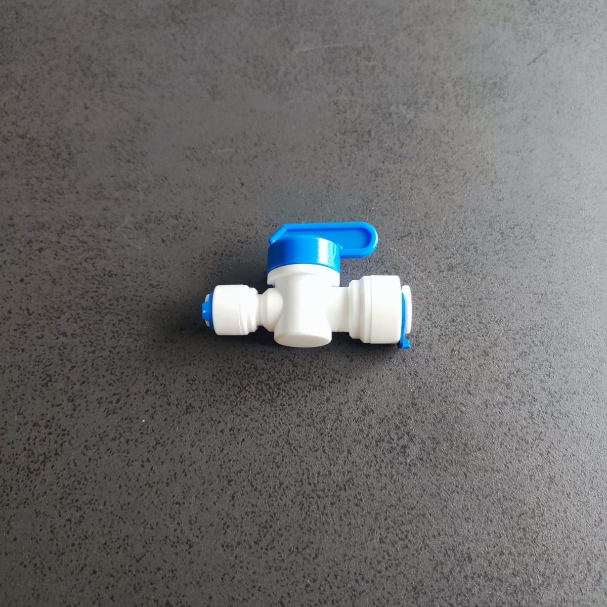 Кран переходник прямой 1/4" трубка - 3/8" трубка (фитинги съемные для осмоса и фильтра) картинка №2