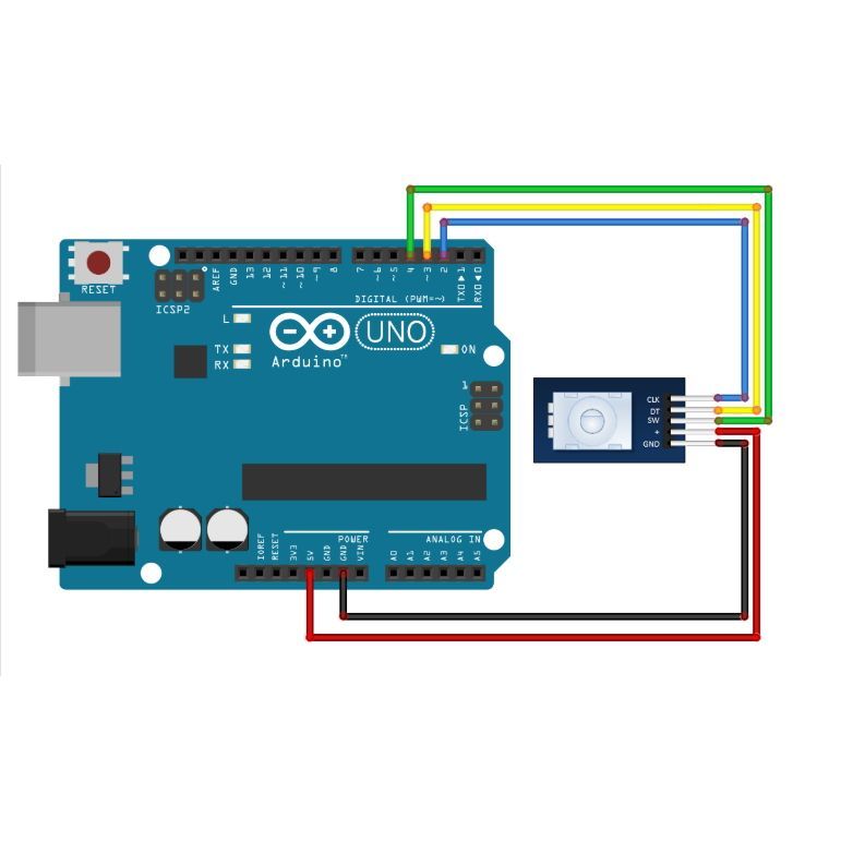 Плата модуль энкодер KY-040 (HW-040) резьба для Arduino картинка №2